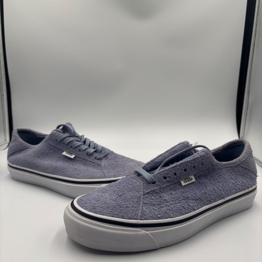 Vans Sid DX Hairy Suede Low Top Sneakers Light Blue Mens Shoes Size 8.5